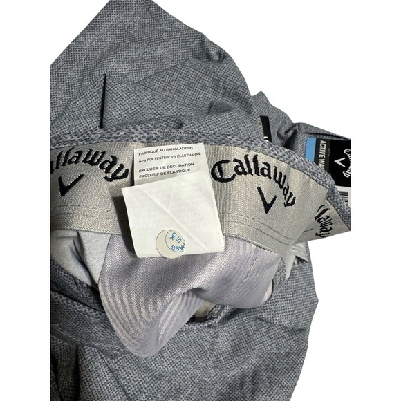 Callaway Men's Size 32 Opti-Dri Golf  Gray Design Active Waistband Short NWT - Picture 5 of 9
